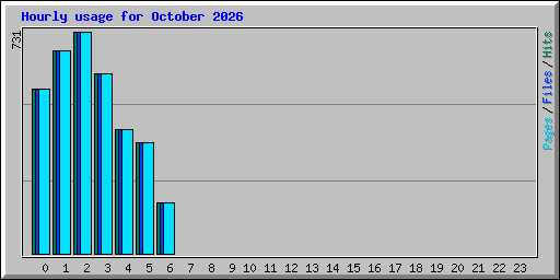 Hourly usage for October 2026